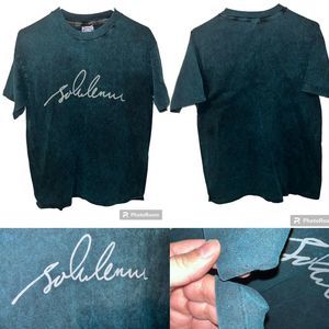 Vintage John Lennon Large Signature Single Stitch T-Shirt Large Beatles